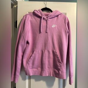 Nike Women's Sportswear Club Fleece Pink Hoodie Size Small